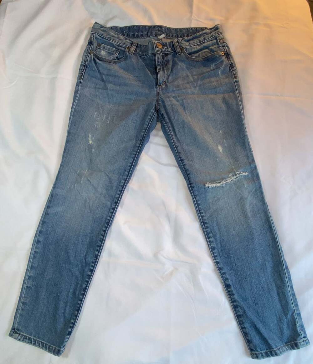 Loft Modern Boyfriend Jeans Size 28 Blue